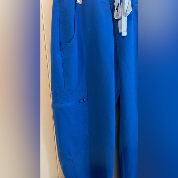 Figs Blue Jogger Scrub Pants Drawstring Waist Pockets Women's Size Small - Picture 4 of 9